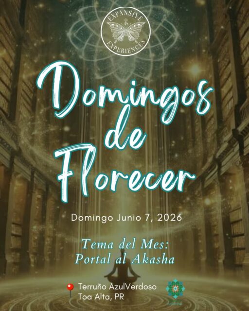 ✨ Domingos de Florecer: Portal al Akasha ✨🌌

Un espacio para pausar, respirar y reconectar contigo mismx cada mes ♥️

Este próximo Domingo de Florecer nos reunimos para explorar el Akasha — la memoria energética que vive dentro y alrededor de nosotrxs — a través de yoga, meditación, movimiento consciente, journaling y una experiencia guiada de apertura akáshica 🌿

Será una tarde para escuchar más profundo, recibir claridad y recordar partes de ti que quizás estaban esperando ser vistas 💫

🧘‍♀️ Yoga flow
🌌 Meditación & apertura al Akasha
💃 Danza meditativa
📝 Journaling
🍵 Ritual de integración
🍲 Cena nutritiva en comunidad

📍 Terruño AzulVerdoso
🗓️ Domingo, 7 de junio 
⏰ 2-6 PM
🎟️ Cupos limitados

Si sientes el llamado… tal vez este espacio es para ti 🦋✨

L!nk en el b!0 💛