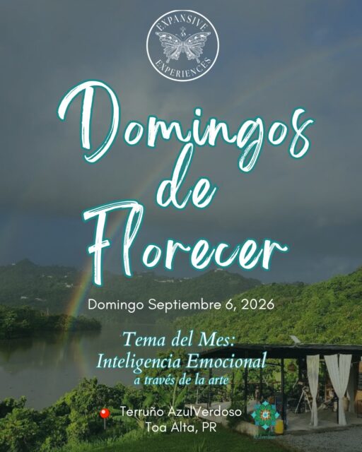 🌸 Próximo Domingo de Florecer ya viene por ahí 🌞
🗓️ Domingo, 6 de septiembre
🧠 Tema: Inteligencia Emocional a través de la arte 🎨
Un mini-retiro para pausar, reconectar y conocerte desde adentro. A través del yoga, meditación, arte, journaling y exploración emocional, vamos a aprender a reconocer lo que sentimos, identificar nuestros triggers, observar nuestros patrones y descubrir herramientas para regresar a nuestro centro. 💗
✨ Círculo de apertura
🧘♀️ Flow yoga & Meditación con Yen
🎨 Arte & expresión emocional
🧠 Inteligencia emocional
📝 Bitácora emocional + journaling
💫 Círculo de cierre
🍲 Cena nutritiva en comunidad
📍 Terruño AzulVerdoso
🕑 2:00–6:00 PM
🎟️ Cupos limitados
Conoce lo que sientes. Escucha lo que te dice. Florece desde adentro. 🌸🧠🎨🦋
Escríbenos para reservar tu espacio 💌 o encuentra el enlace en mi b!0 🔗